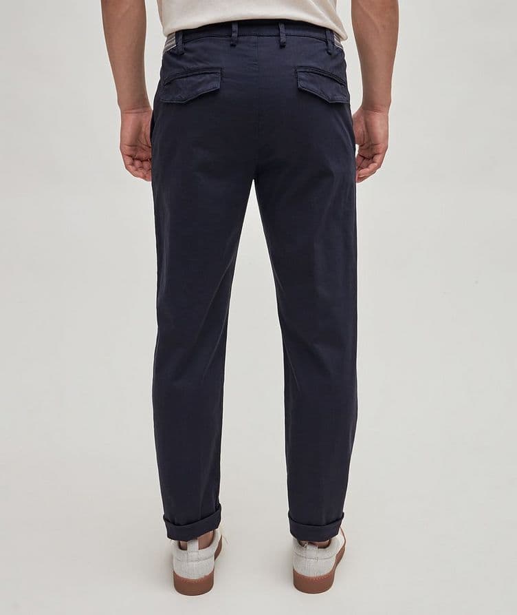 Drawstring Stretch-Cotton Pants image 3