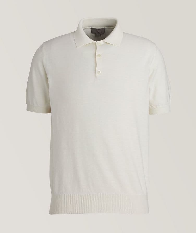 Solid Cotton Knit Polo image 0