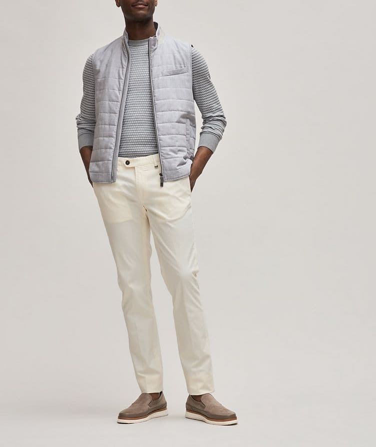 Micro Twill Stretch-Cotton Dress Pants image 1