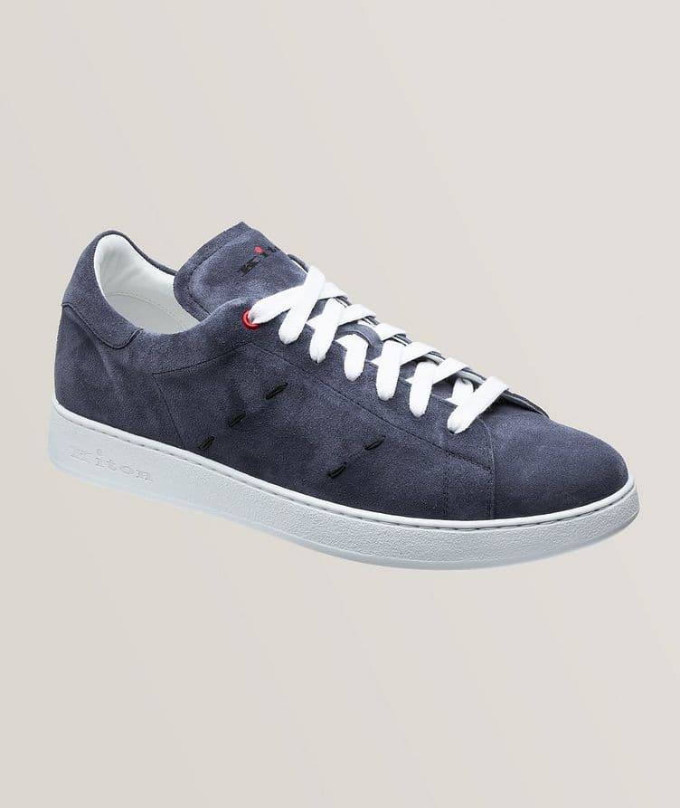 Suede Pick Stitch Sneakers image 0