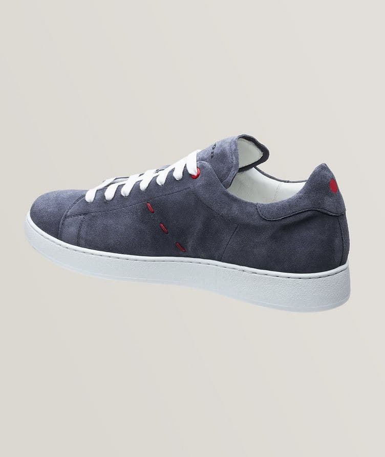 Suede Pick Stitch Sneakers image 1