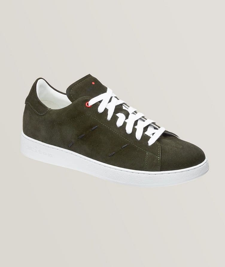 Suede Pick Stitch Sneakers image 0