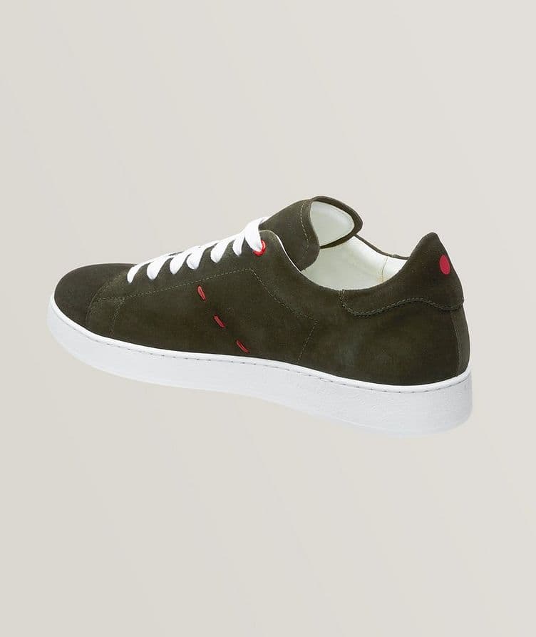 Suede Pick Stitch Sneakers image 1