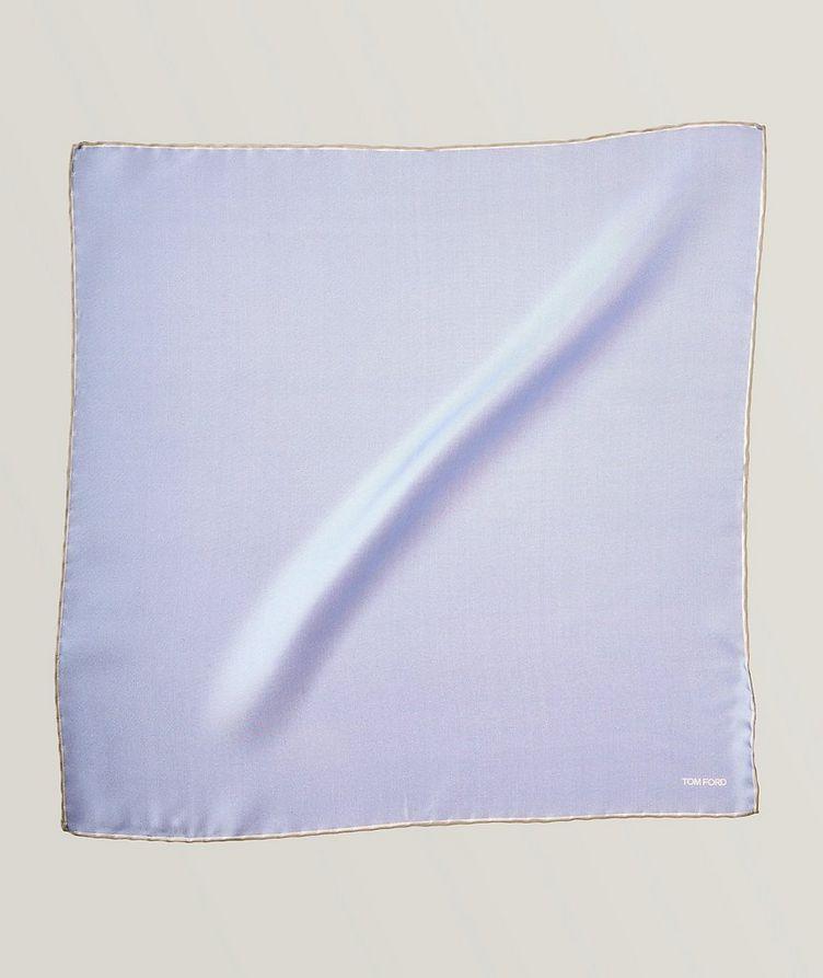 Solid Trim Silk Pocket Square image 0