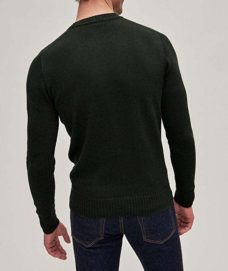 Cotton-Silk Knit Crewneck Sweater image 2