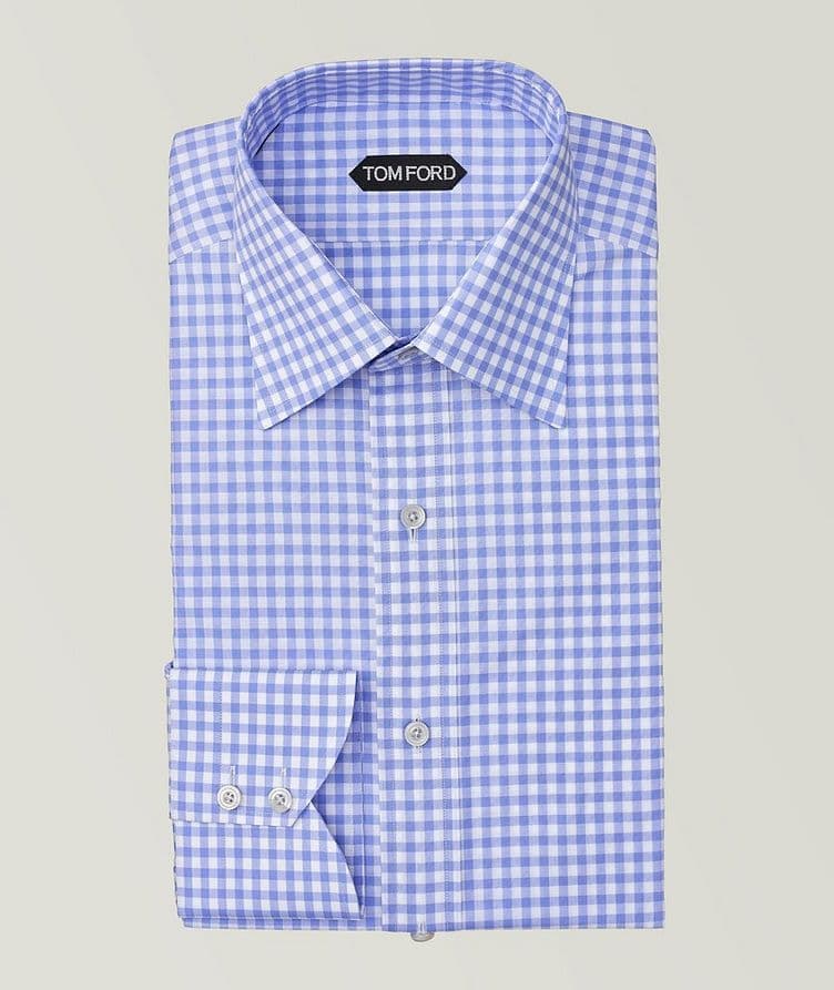 Slim-Fit Gingham Dress Shirt image 0