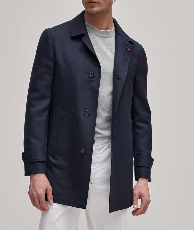 Manteau en twill de laine et de cachemire image 1