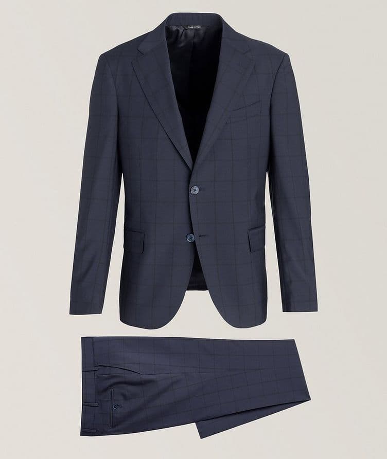 Tonal Windowpane Wool Suit image 0