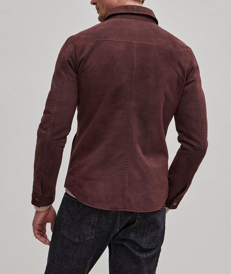 Snap Button Suede Overshirt image 2