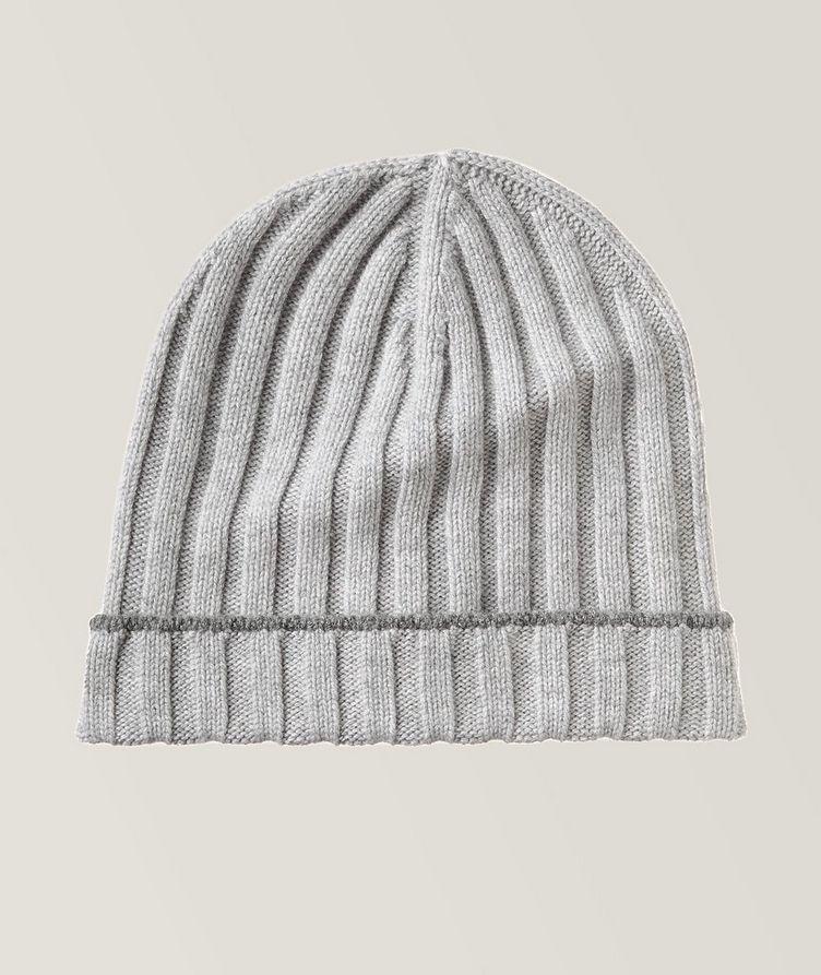 Contrast Trim Knit Cashmere Toque image 0