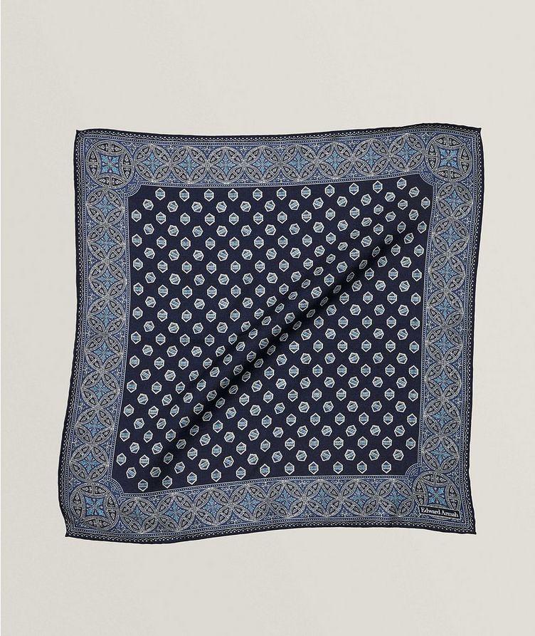 Geometric Neat Silk Pocket Square image 0