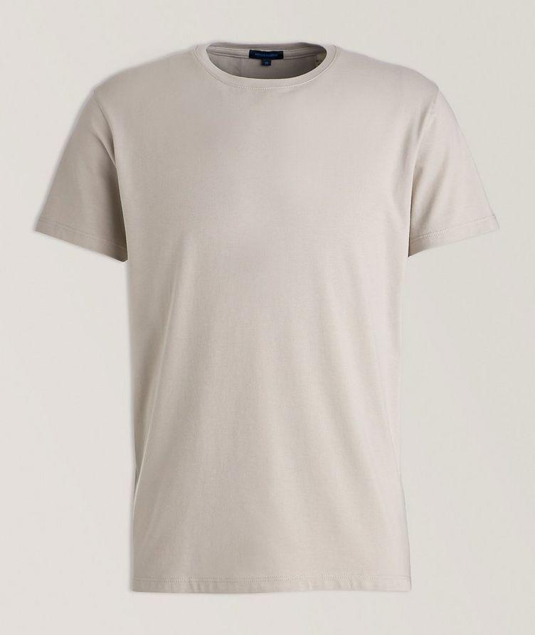 T-shirt en coton pima extensible de coupe amincie image 0