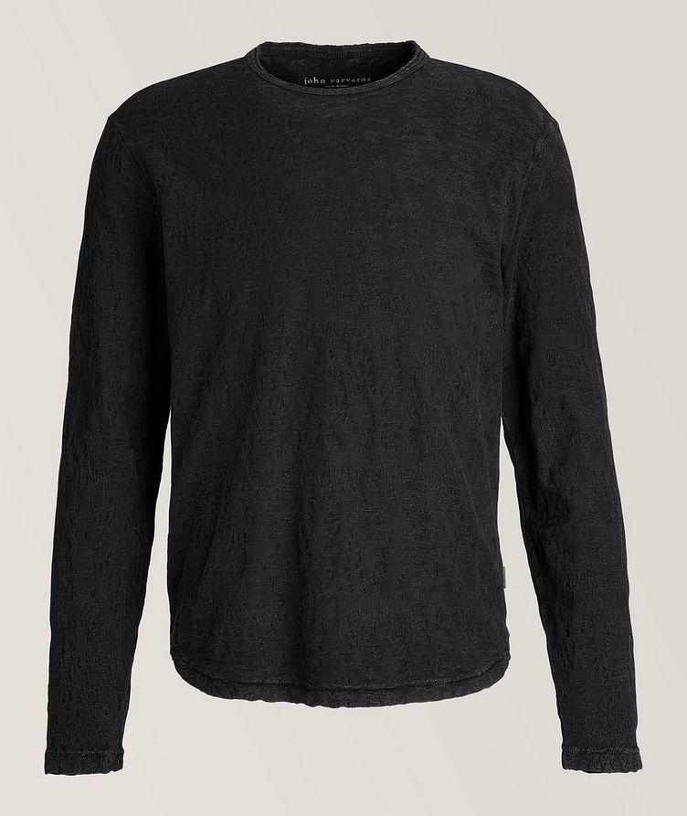 Jacquard Textured Crew Neck Shirt image 0