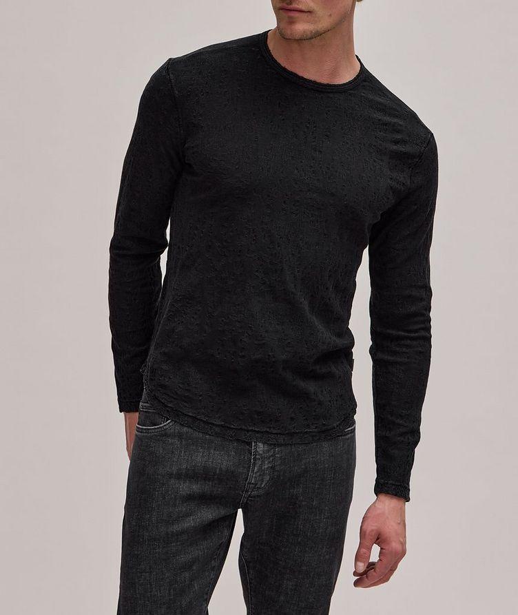 Jacquard Textured Crew Neck Shirt image 1