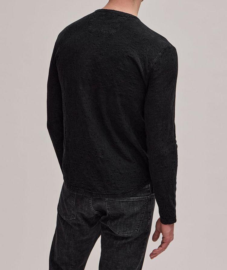 Jacquard Textured Crew Neck Shirt image 2