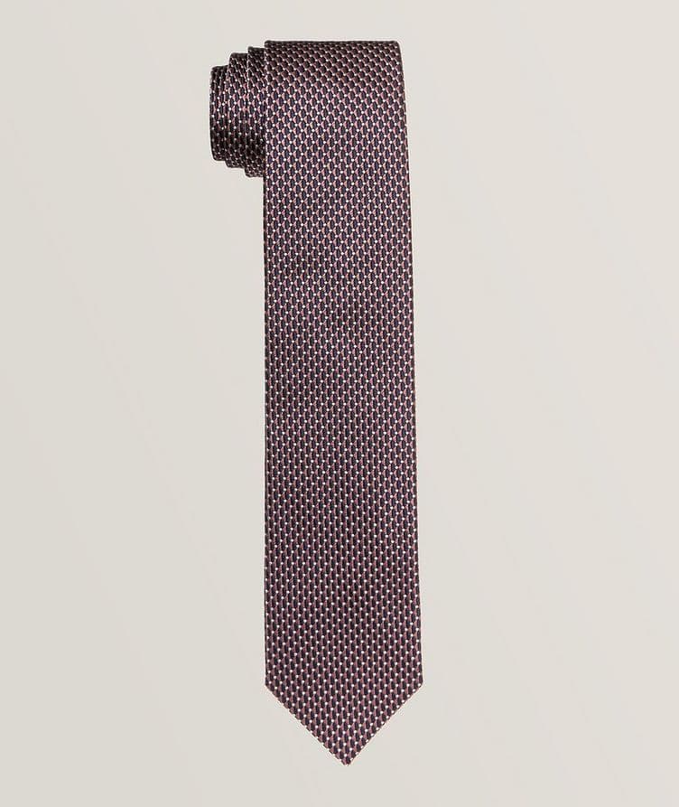 Geometric Silk-Cotton Tie image 0