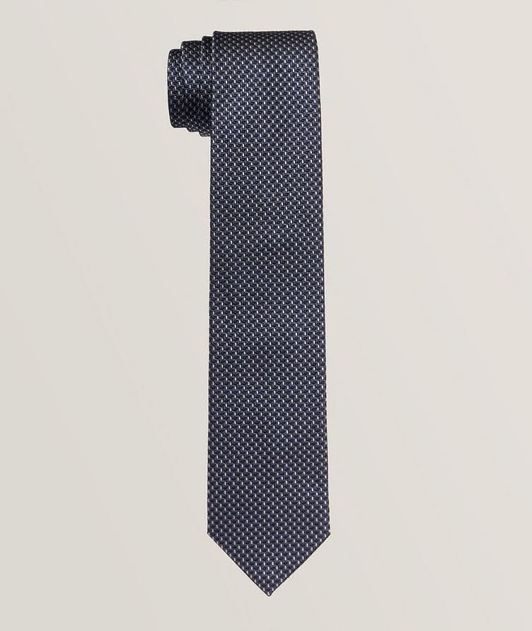 Miniature Dot Silk-Cotton Tie image 0