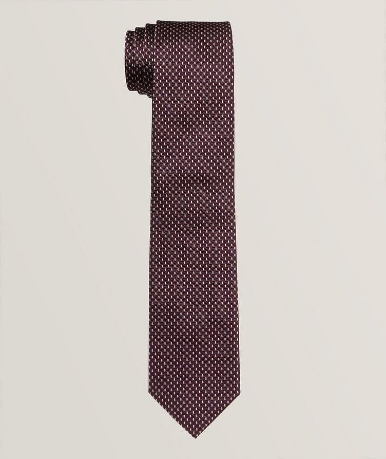 Miniature Dot Silk-Cotton Tie image 0