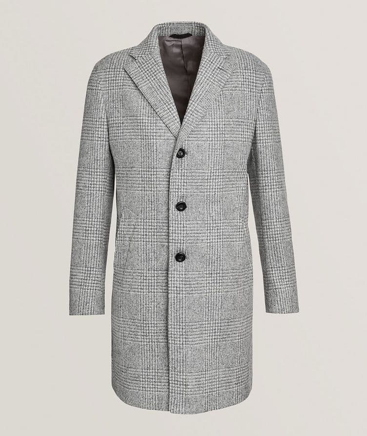 Wool-Blend Houndstooth Overcoat image 0