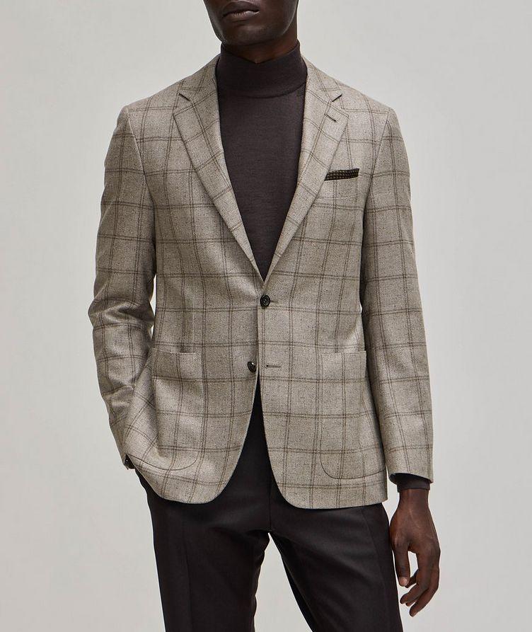 Kei Windowpane Silk-Wool Sport Jacket image 1