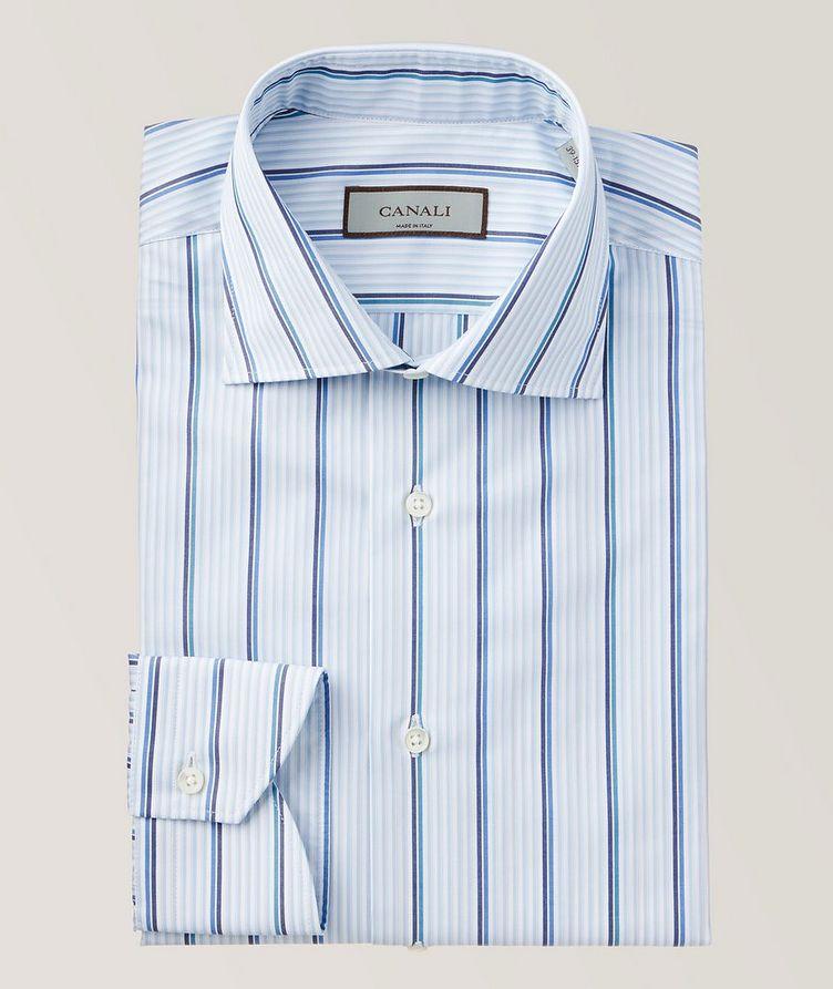 Contemporary-Fit Striped Pattern Cotton Dress Shirt image 0