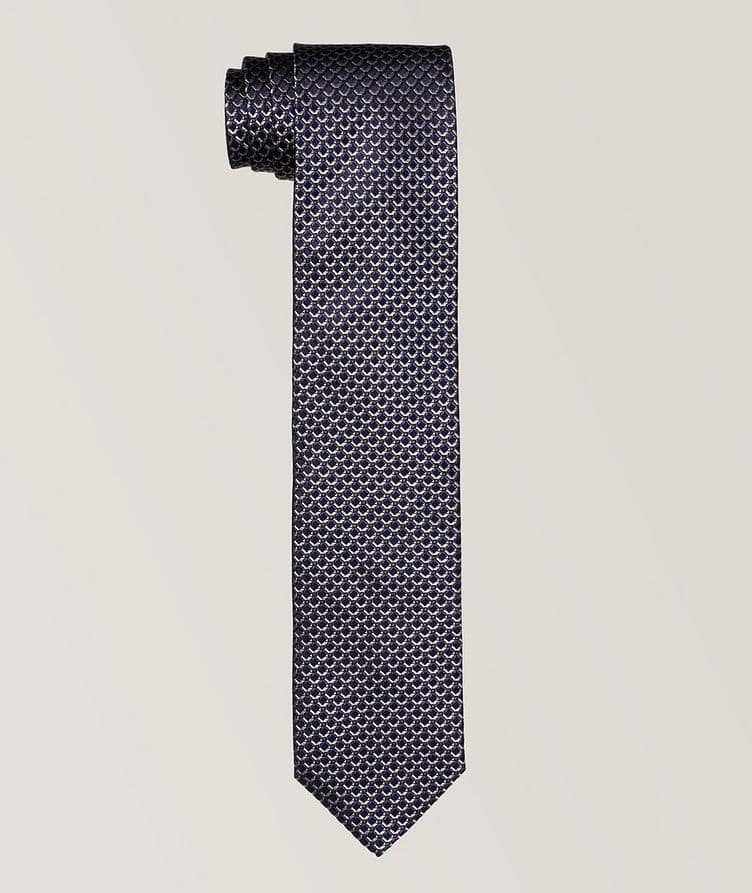 Diamond Pattern Silk Tie image 0