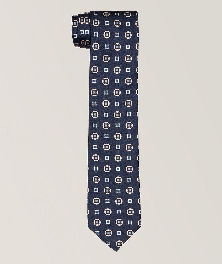 Geometric Medallion Silk Tie image 0