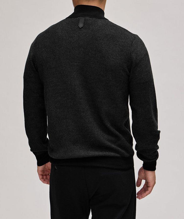 Mélange Wool Concealed Quarter-Zip Placket image 2