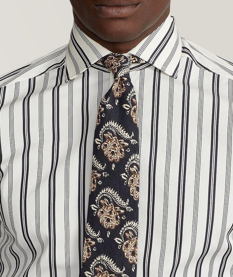 Chainlink Pattern Silk Tie image 2