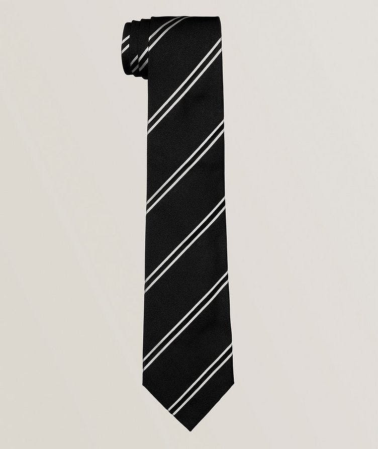 Striped Silk Tie  image 0