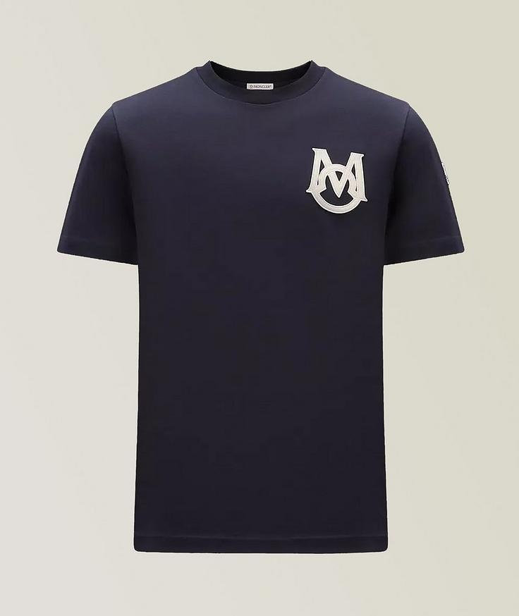 Moncler T-shirt en coton avec monogramme