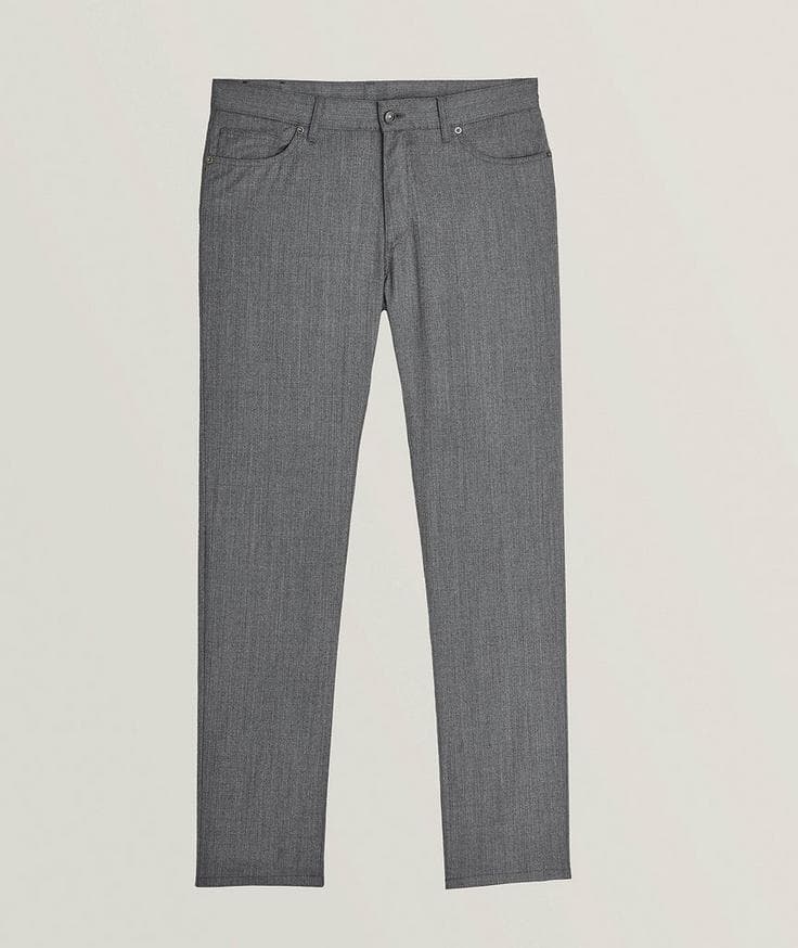 Zegna City Wool Flannel Pants