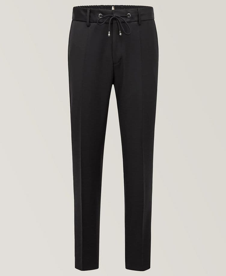 Serge Virgin Wool Drawstring Dress Pants image 0