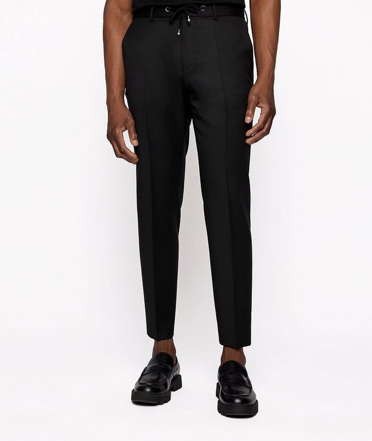 Serge Virgin Wool Drawstring Dress Pants image 2