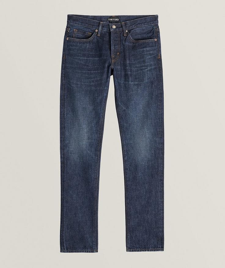 TOM FORD Jean en coton liséré de coupe amincie