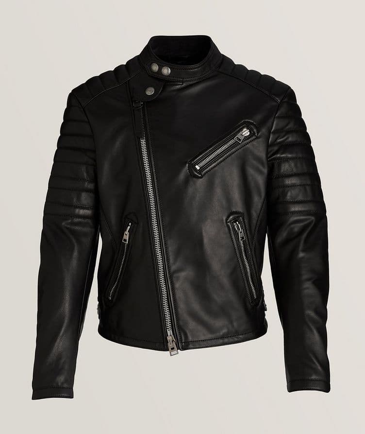 Icon Calfskin Leather Biker Jacket image 0