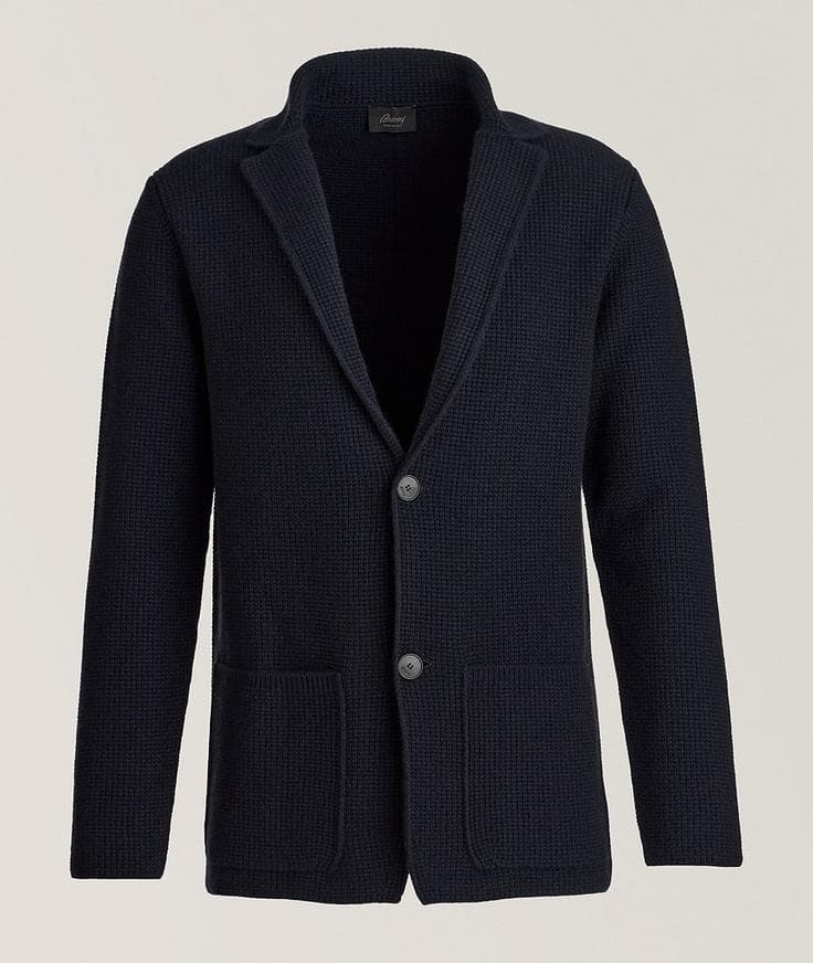 Brioni Cashmere-Wool Cardigan 