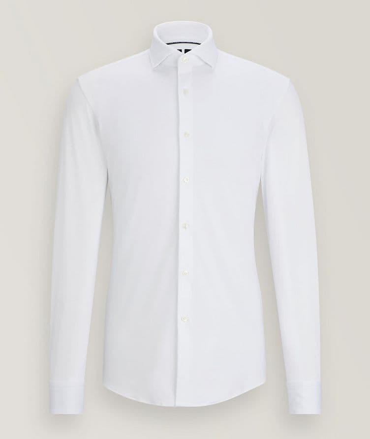 Slim-Fit Stretch-Fabric Dress Shirt image 0