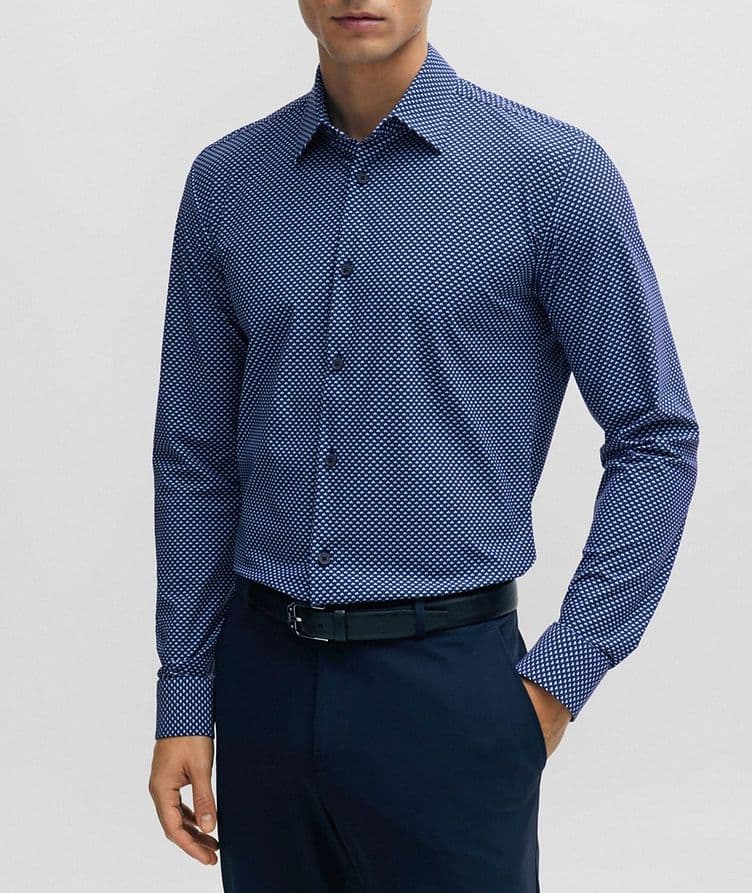 Geometric Performance-Stretch Sport Shirt image 1