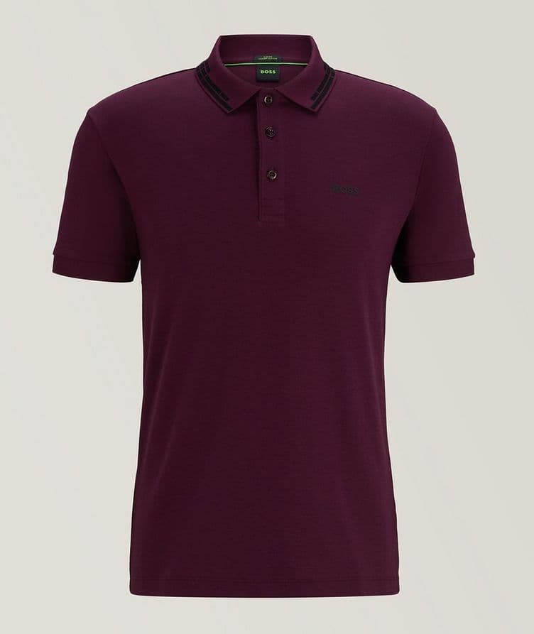 Slim-Fit Interlock Cotton Polo image 0