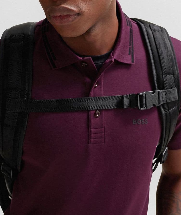 Slim-Fit Interlock Cotton Polo image 3