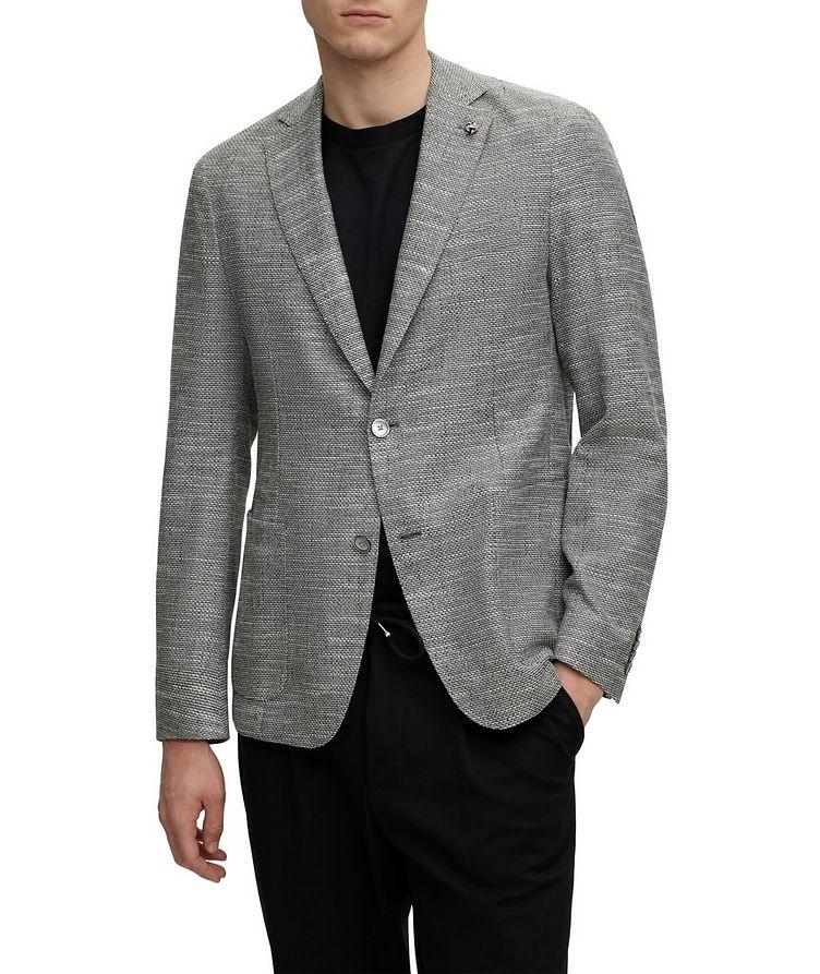 Slim-Fit Micro-Pattern Cotton-Blend Sport Jacket image 1