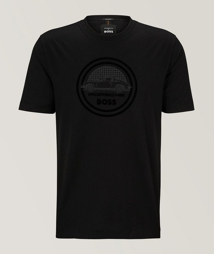 T-shirt en coton avec logo, collection Porsche image 0