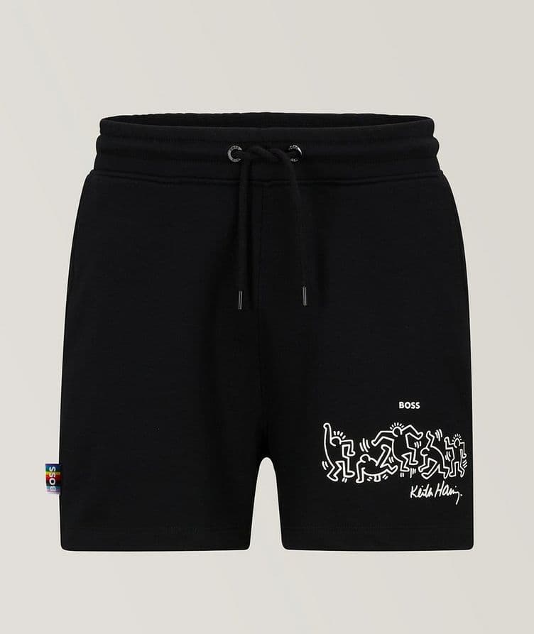 BOSS Legends Keith Haring Collection Terry Cotton Shorts image 0