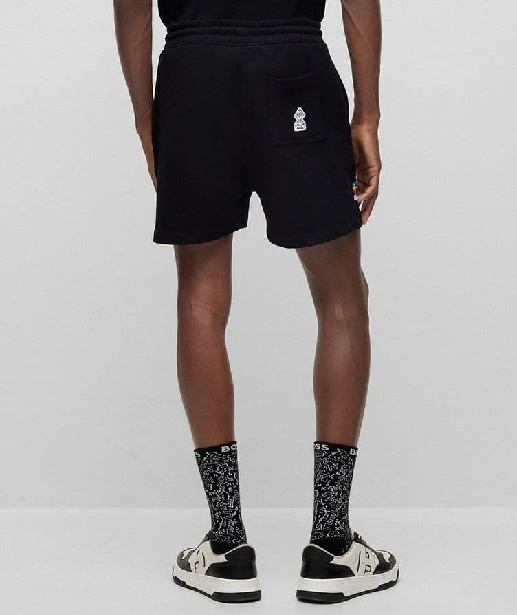 BOSS Legends Keith Haring Collection Terry Cotton Shorts image 3