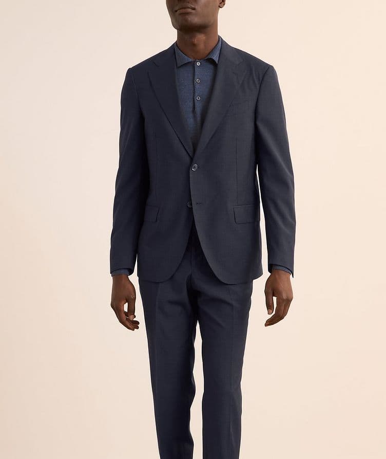 Tonal Micro Check Suit  image 1