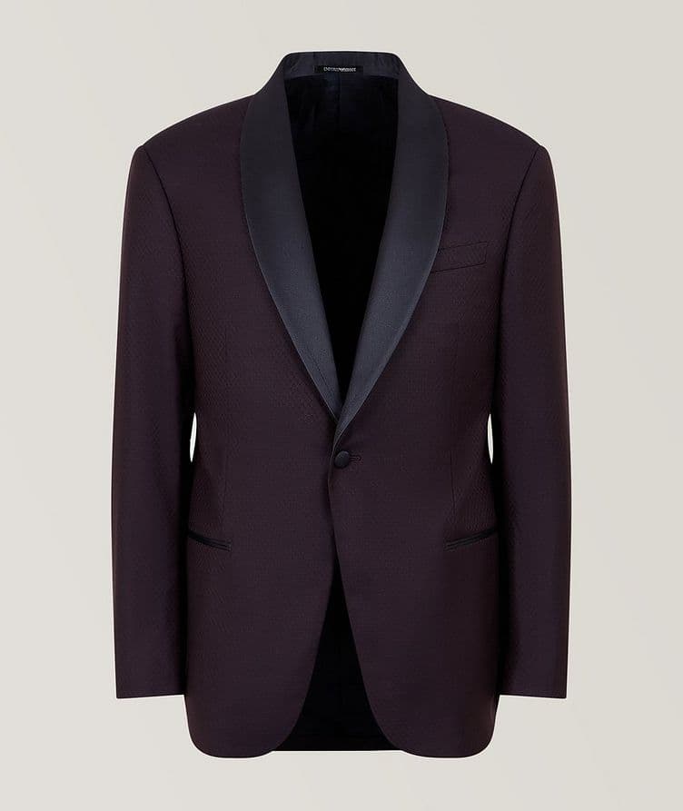 G-Line Micro Medallion Stretch-Wool Tuxedo Jacket image 0