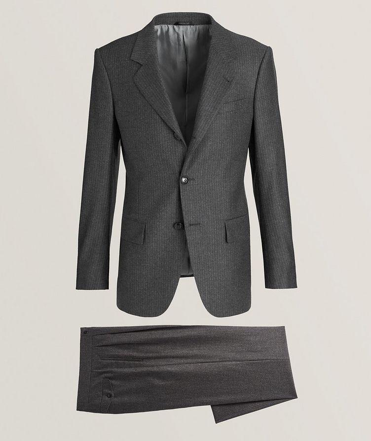 Herringbone Stretch-Virgin Wool Blend Suit image 0