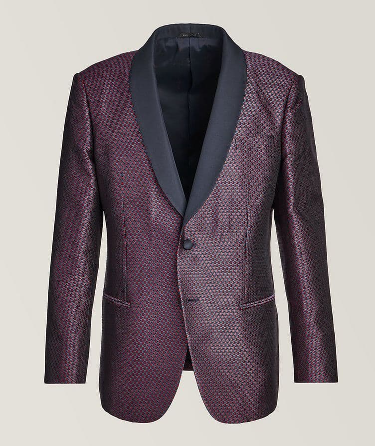 Giorgio Collection Geometric Jacquard Silk Sport Jacket image 0