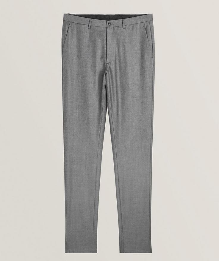 Giorgio Armani Virgin Wool-Cashmere Dress Pants 